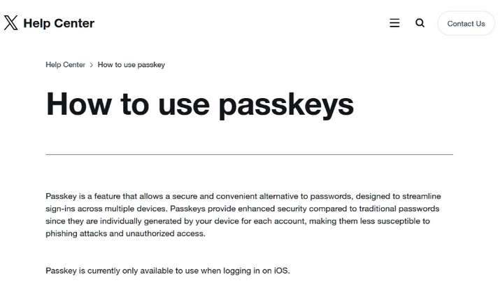 青阳苹果维修店铺分享iOS用户如何通过通行密钥(Passkey)登录 
